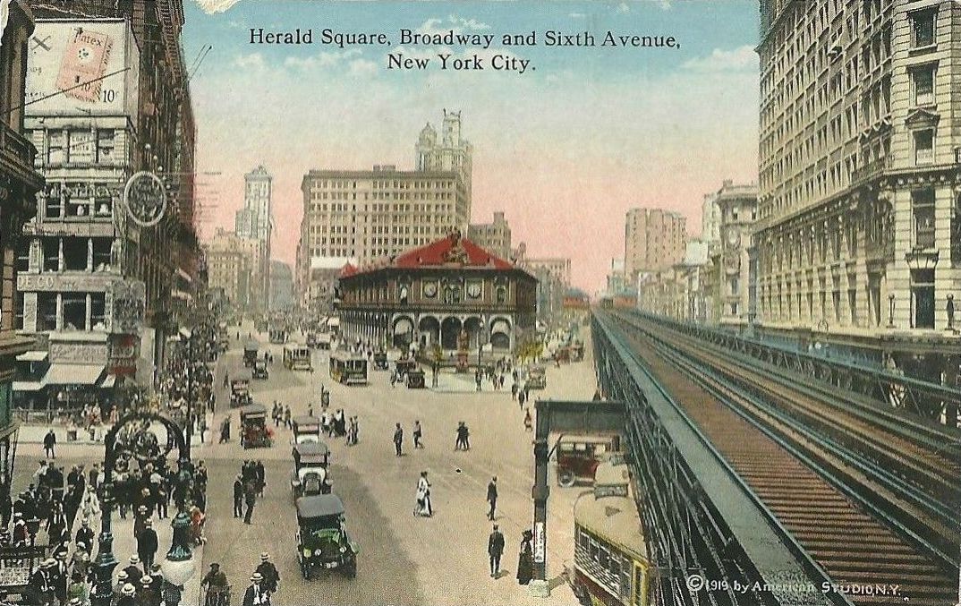 Figure 18: North View of the New Elevated Train Tracks Above Sixth Avenue.