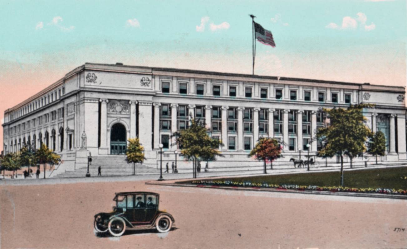 Figure 28: Postcard of Washington, DC Post Office, ca. 1914.