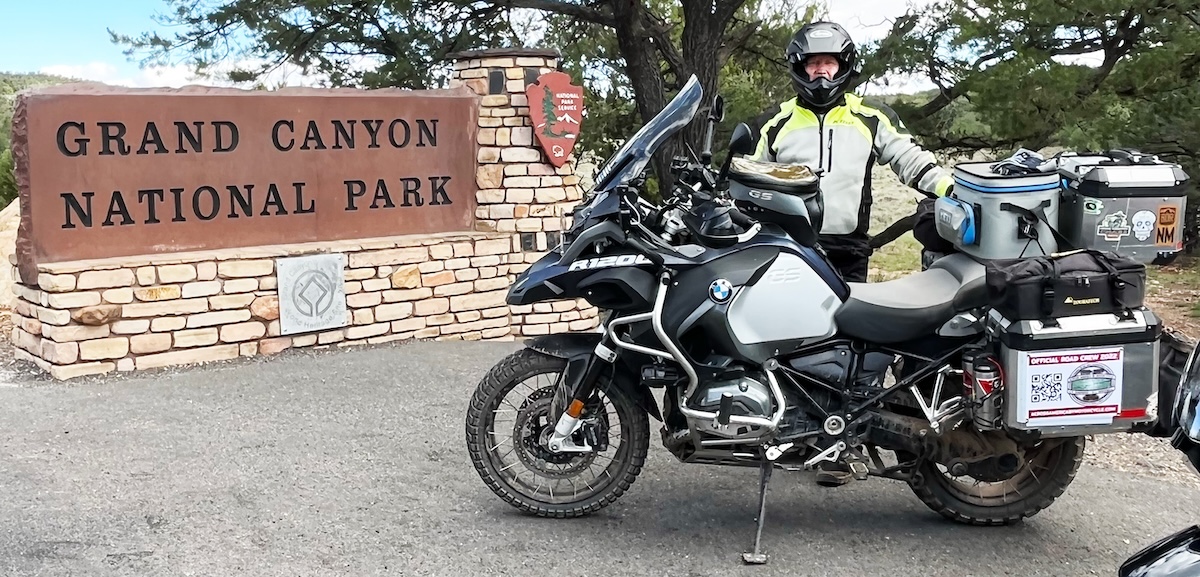 Lloyd at the East Entrance to Grand Canyon National Park